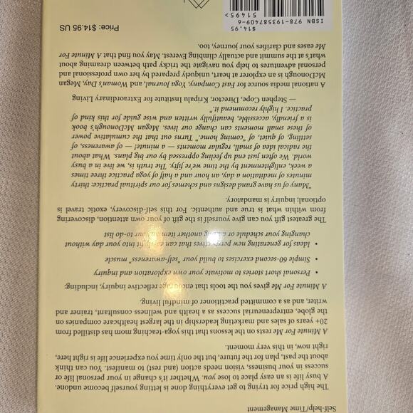 Book: "A Minute For Me: Learning to Savor Sixty Seconds" by Megan McDonough - Picture 3 of 3